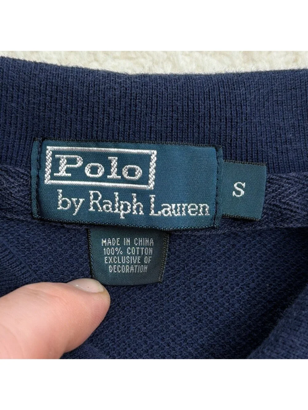 Vintage Polo Ralph Lauren Striped Polo Shirt Mens S Navy Red Gold Rugby Y2K 90s